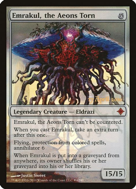 Foil Emrakul The Aeons Torn - 4/248 - Pre-release Promo