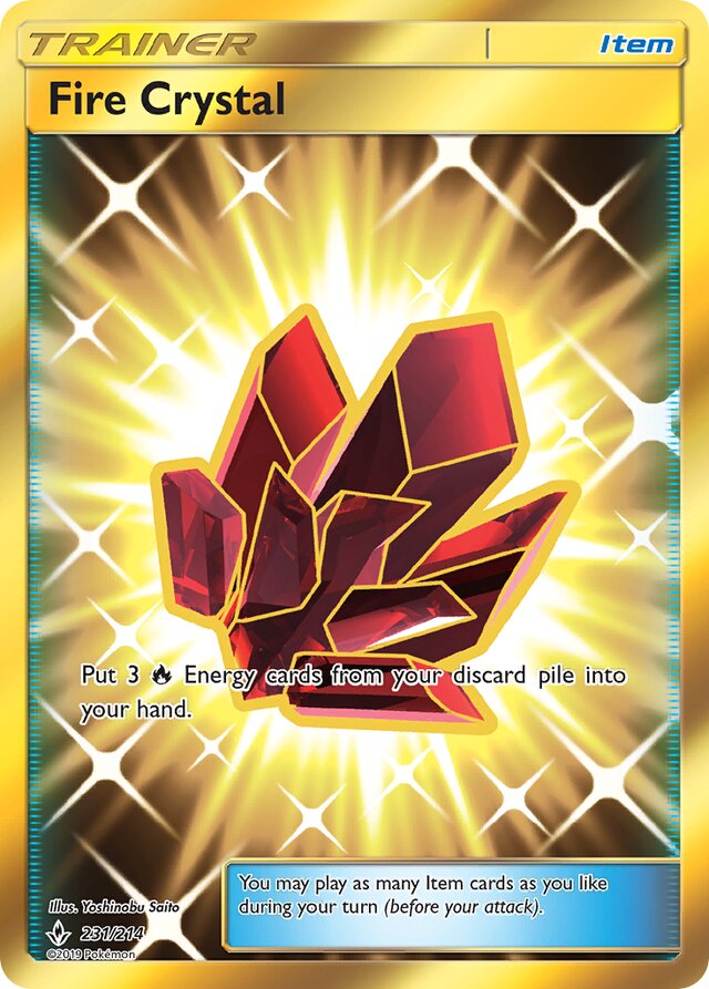 Fire Crystal - 231/214 - Secret Rare - Unbroken Bonds