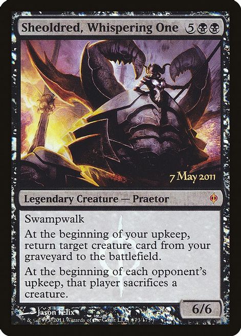 Foil Sheoldred Whispering One - 73/173 - Mythic Pre-release Promo