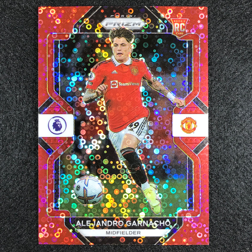 2022-23 Prizm Epl Alejandro Garnacho Breakaway Rookie Red Disco 30/49