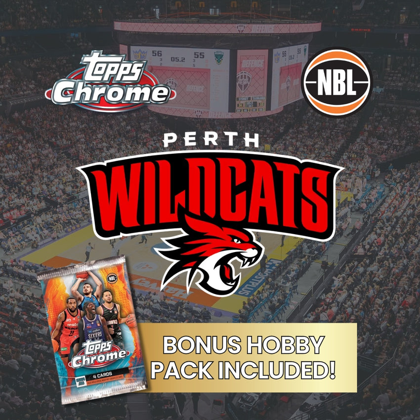 2024-25 Topps Chrome NBL PERTH WILDCATS Base Team Set #61-70 (BONUS Hobby Pack)