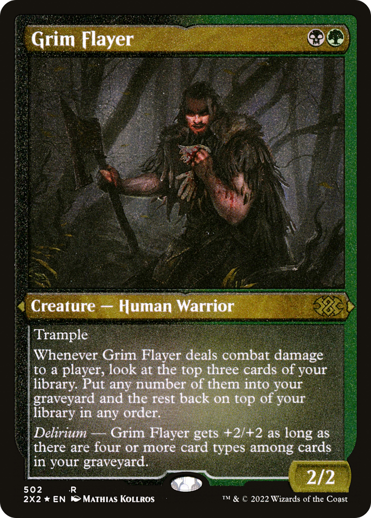 [ EF ] [FOIL] Grim Flayer (Foil Etched) #502 - RARE 2X2 - Double Masters 2022