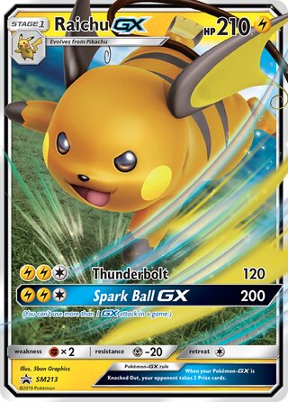 Raichu GX - SM213 - Promo