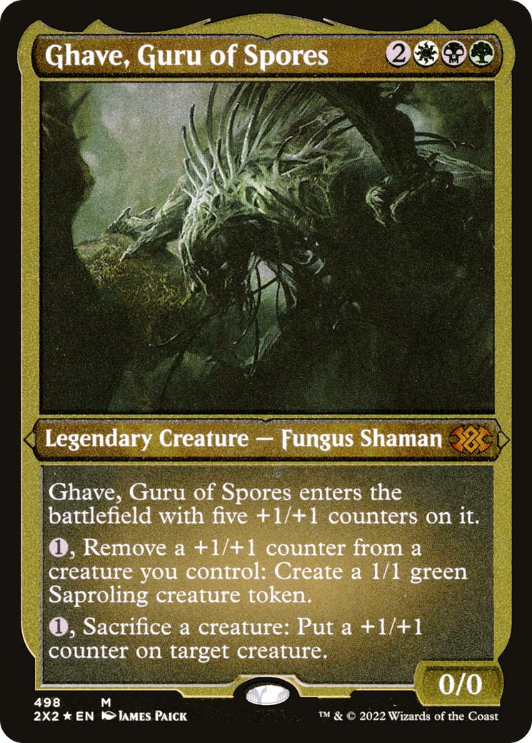 [ EF ] [FOIL] Ghave, Guru of Spores (Foil Etched) #498 - MYTHIC 2X2 - Double Masters 2022