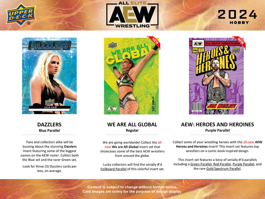2024 Upper Deck All Elite Wrestling AEW Hobby Box (Pre Order Jun 28)