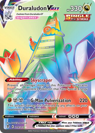 HYPER RARE Duraludon Vmax - 219/203 - Evolving Skies