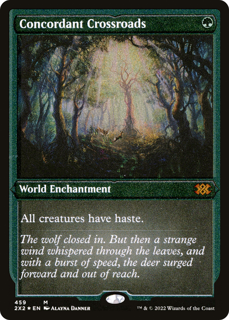 [ EF ] [FOIL] Concordant Crossroads (Foil Etched) #459 - MYTHIC 2X2 - Double Masters 2022