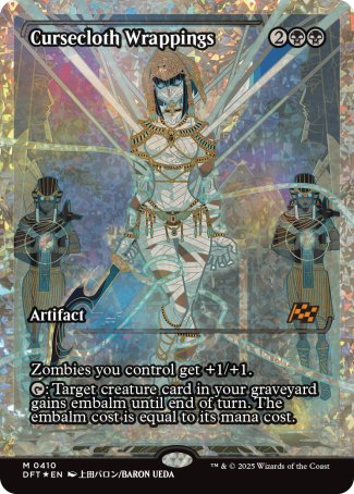 FRACTURE FOIL Cursecloth Wrappings - #410 Mythic Aetherdrift