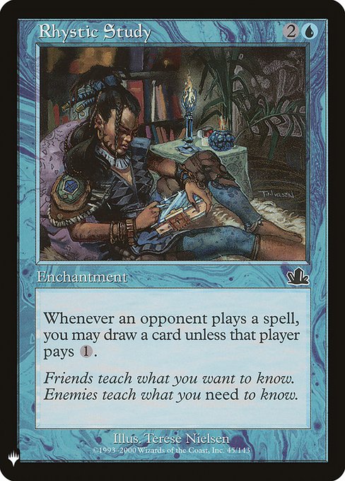 Rhystic Study - 045/143 - Mystery Booster Promo