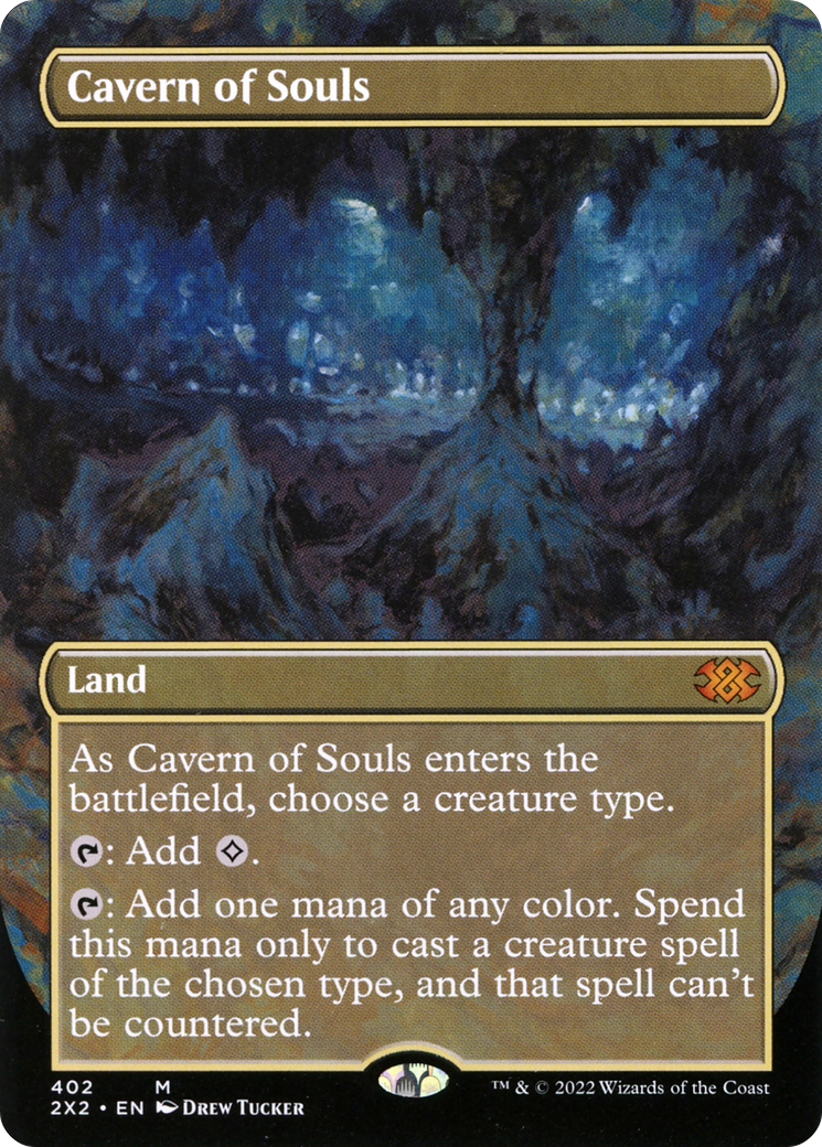 [ BL ] Cavern of Souls (Borderless) #402 - MYTHIC 2X2 - Double Masters 2022