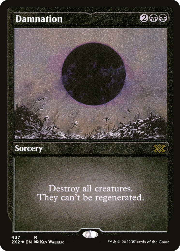 [ EF ] [FOIL] Damnation (Foil Etched) #437 - RARE 2X2 - Double Masters 2022