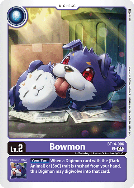 Bowmon BT14-006 - BT14 Blast Ace Box Topper Promo