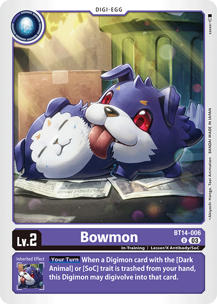 Bowmon Bt14-006 - Bt14 Blast Ace Box Topper Promo