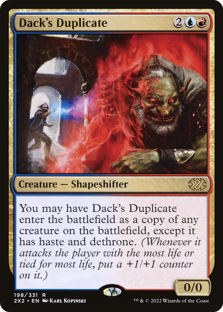 [FOIL] Dack's Duplicate #198 - RARE 2X2 - Double Masters 2022