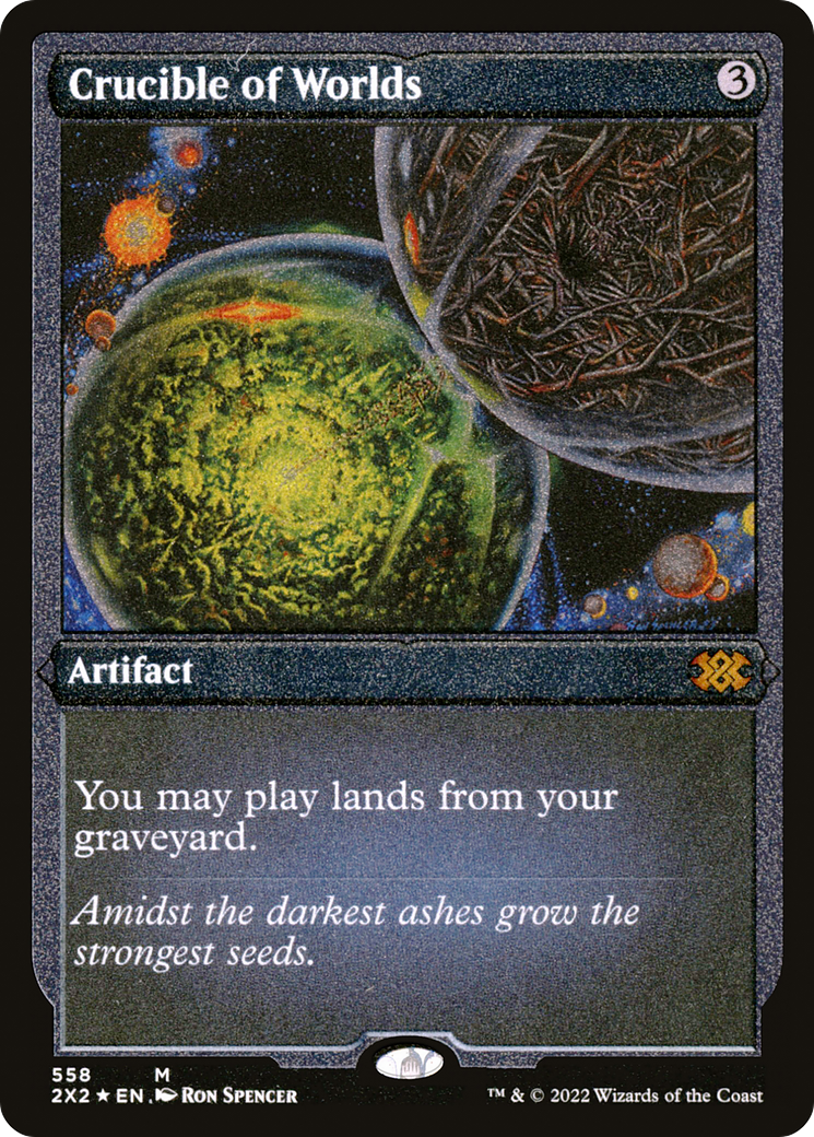 [ EF ] [FOIL] Crucible of Worlds (Foil Etched) #558 - MYTHIC 2X2 - Double Masters 2022
