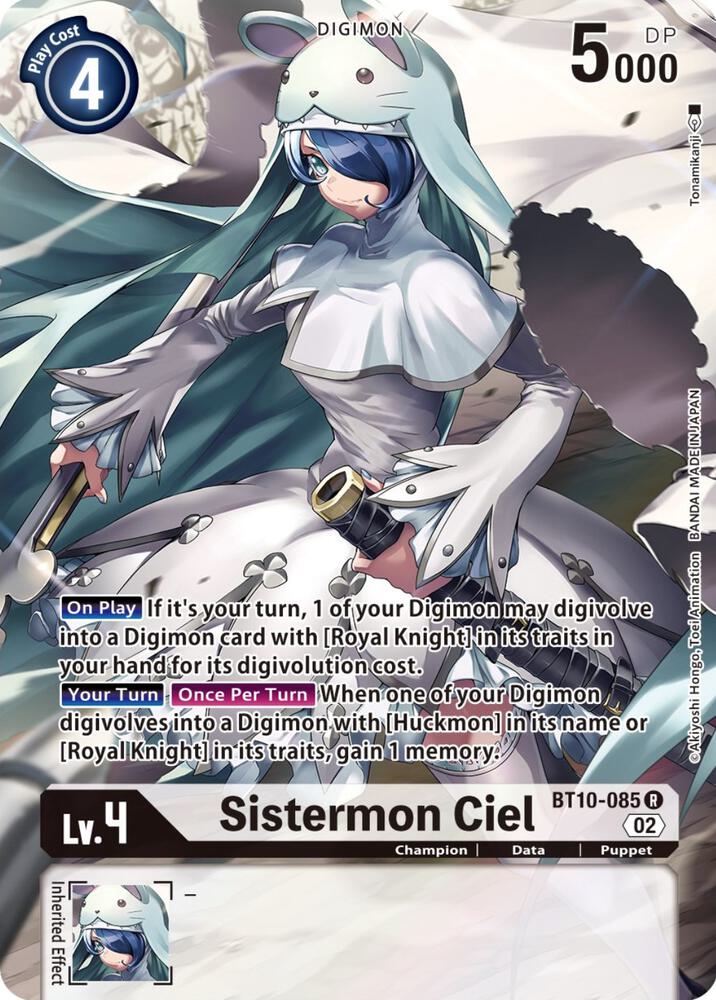 ALTERNATE ART Sistermon Ciel - BT10-085 - R - BT10 Xros Encounter