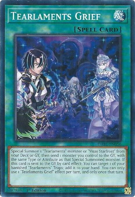 PLAYSET (3) 3x Tearlaments Grief - DABL-EN056 - Common 1st Edition