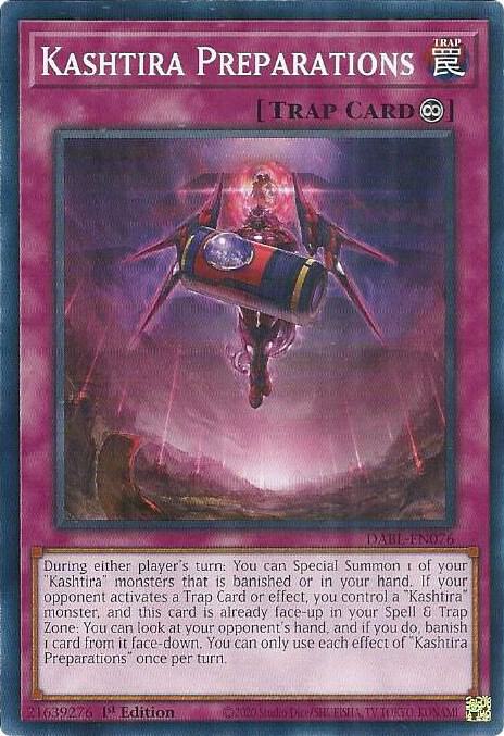 PLAYSET (3) 3x Kashtira Preparations - DABL-EN - Common 1st Edition