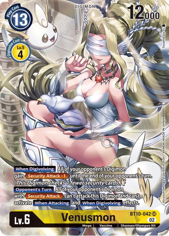 ALTERNATE ART Venusmon - BT10-042 - SR - Super Rare Xros Encounter