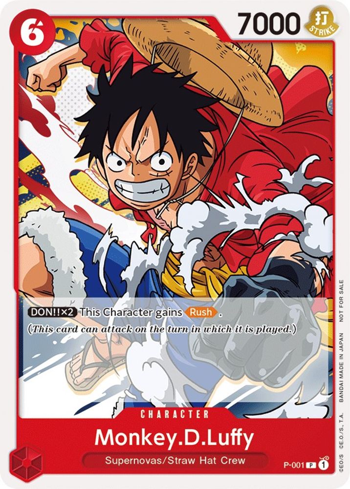 Monkey.D.Luffy (Super Pre-Release) [Participant]  (P-001) - One Piece