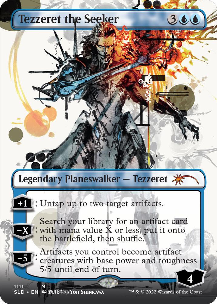 FOIL BORDERLESS Tezzeret the Seeker - #1111 - Secret Lair Drop Series