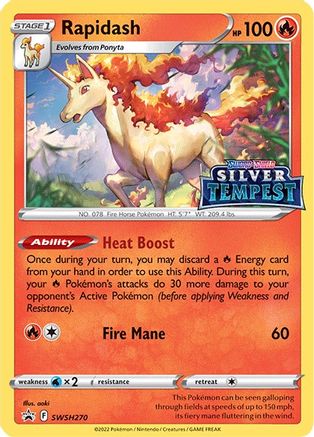 Rapidash - SWSH270 - Pokemon SWSH Sword & Shield Promo