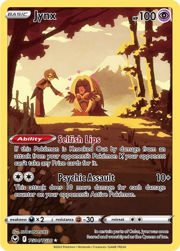 Jynx - [  TG04/TG30 ] - Ultra Rare - Pokemon SWSH12 Silver Tempest Trainer Gallery