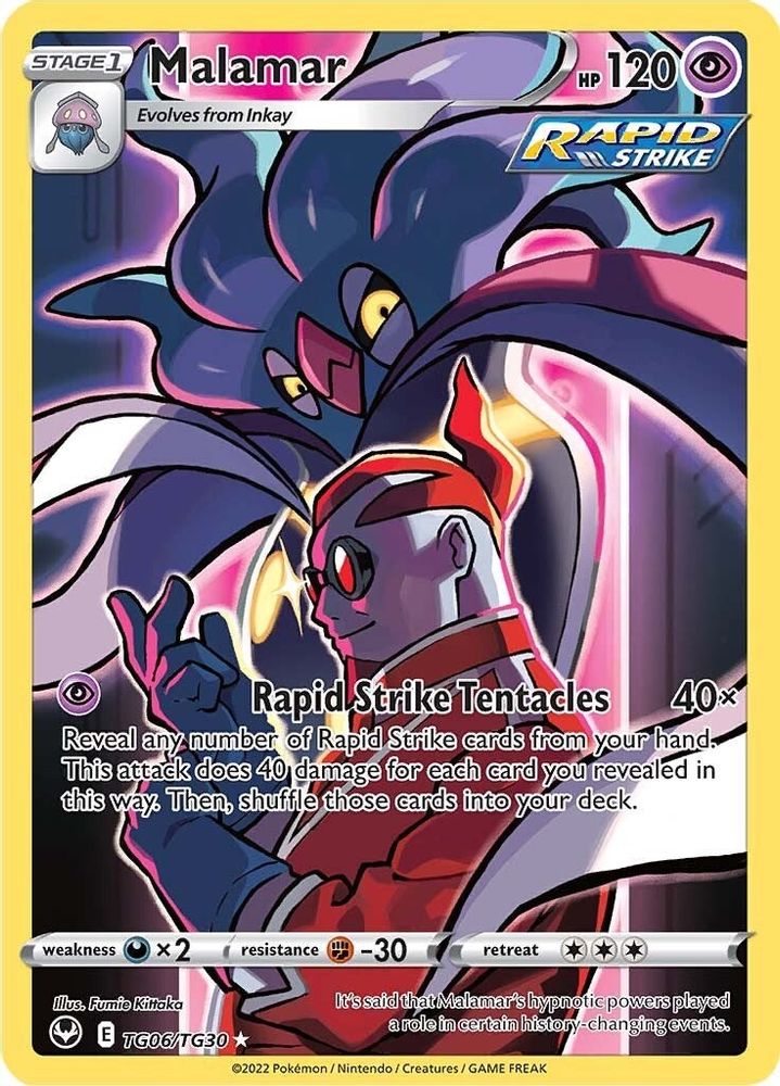 Malamar - [  TG06/TG30 ] - Ultra Rare - Pokemon SWSH12 Silver Tempest Trainer Gallery