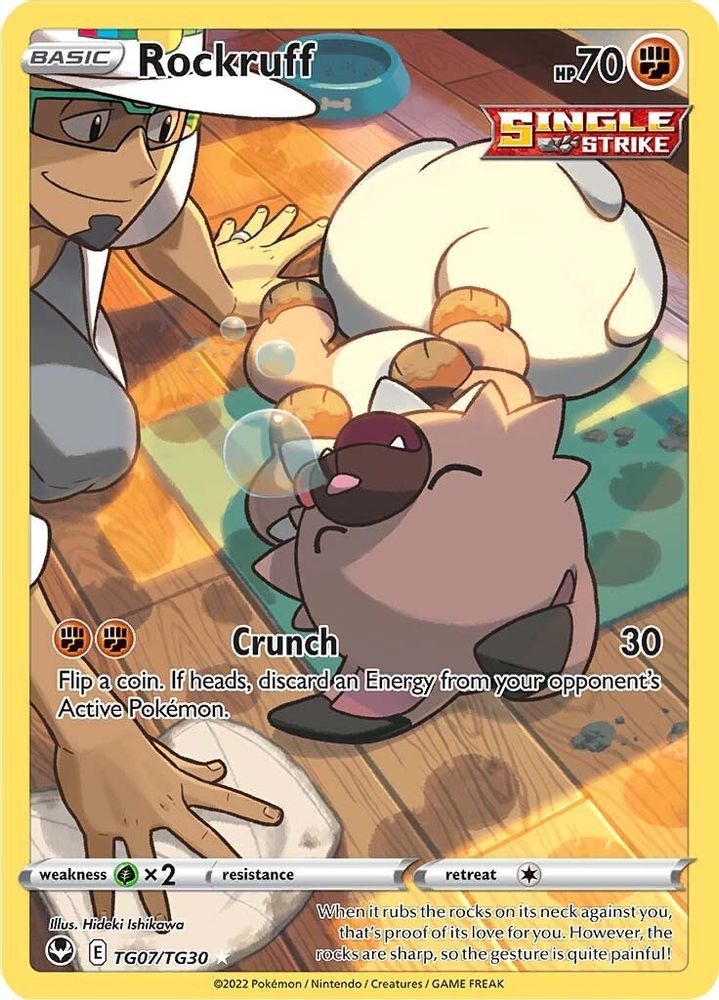 Rockruff - [  TG07/TG30 ] - Ultra Rare - Pokemon SWSH12 Silver Tempest Trainer Gallery