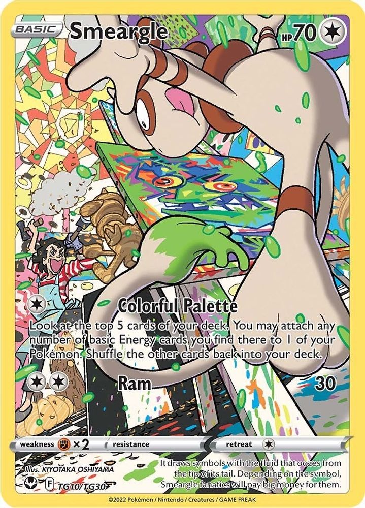 Smeargle - [  TG10/TG30 ] - Ultra Rare - Pokemon SWSH12 Silver Tempest Trainer Gallery