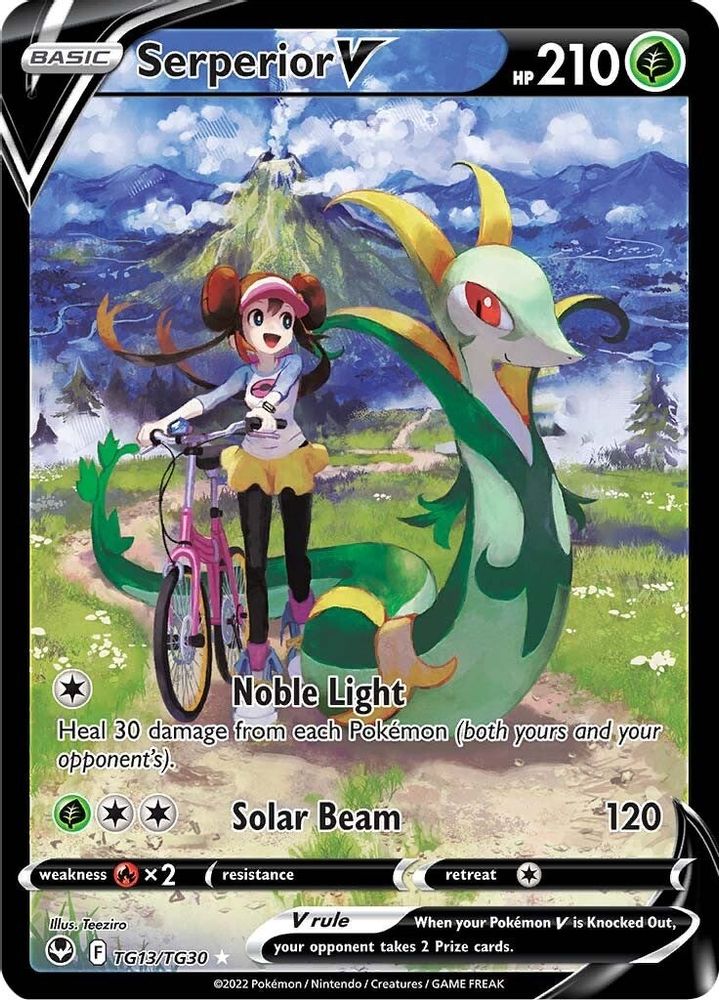 Serperior V - [  TG13/TG30 ] - Ultra Rare - Pokemon SWSH12 Silver Tempest Trainer Gallery