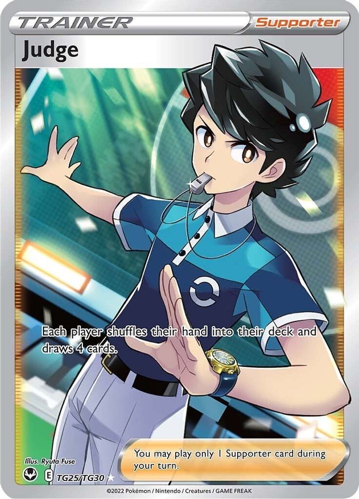 Judge - [  TG25/TG30 ] - Ultra Rare - Pokemon SWSH12 Silver Tempest Trainer Gallery