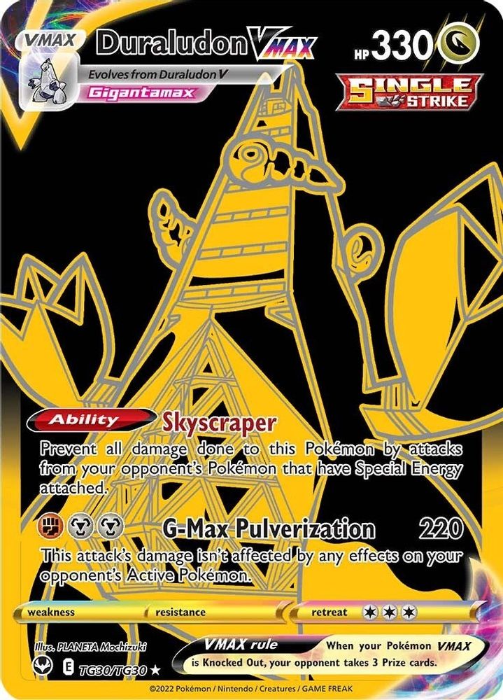 Duraludon VMAX (Secret) - [ TG30/TG30 ] - Secret Rare - Pokemon SWSH12 Silver Tempest Trainer Gallery