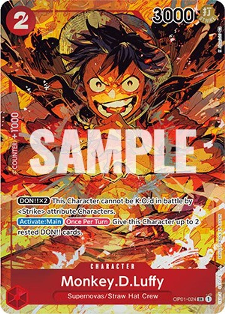 [ALTERNATE ART] Monkey.D.Luffy (024) (Parallel)  (OP01-024) SR★ - One Piece Romance Dawn