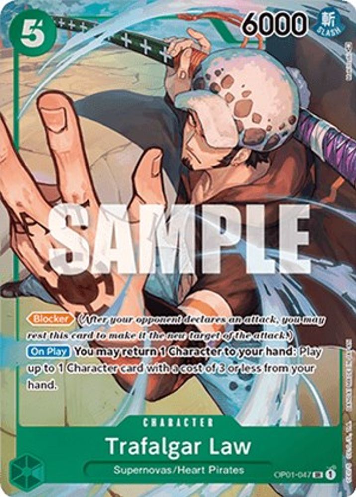 [ALTERNATE ART] Trafalgar Law (047) (Parallel)  (OP01-047) SR★ - One Piece Romance Dawn
