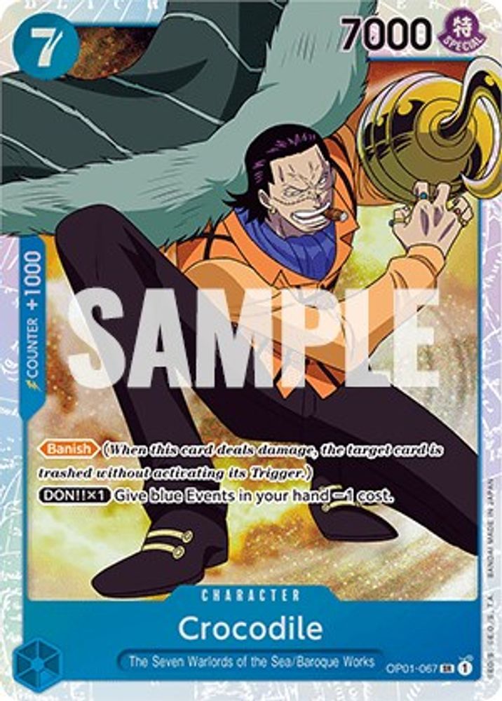 Crocodile (067)  (OP01-067) Super Rare - One Piece Romance Dawn