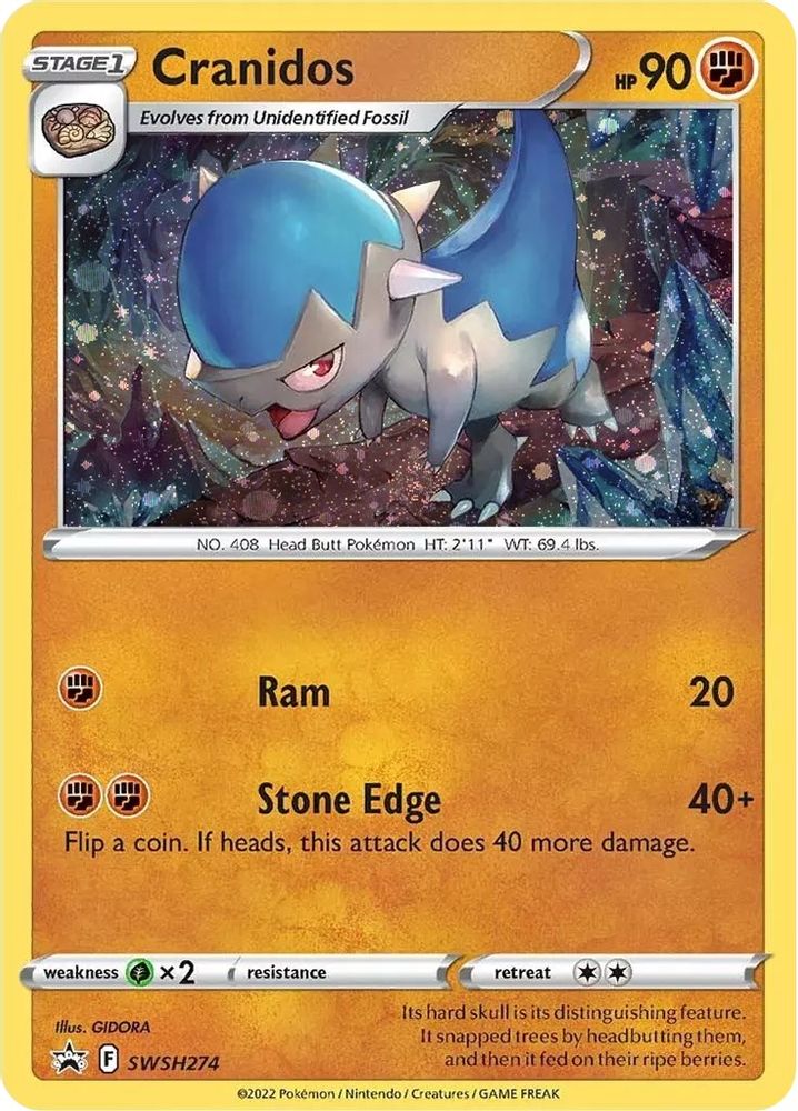 Cranidos - [  SWSH274 ] - Promo - Pokemon SWSH Sword & Shield Promo Cards