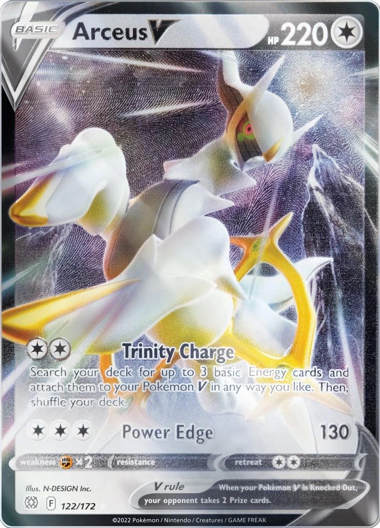 Metal Arceus V - 122/172 - Arceus Ultra Premium Collection Promo