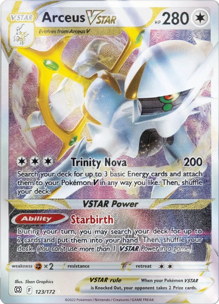 Metal Arceus Vstar - 123/172 - Arceus Ultra Premium Collection Promo