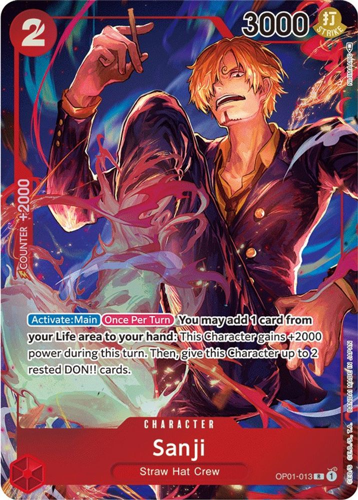[ALTERNATE ART] Sanji (Parallel)  (OP01-013) R★ - One Piece Romance Dawn