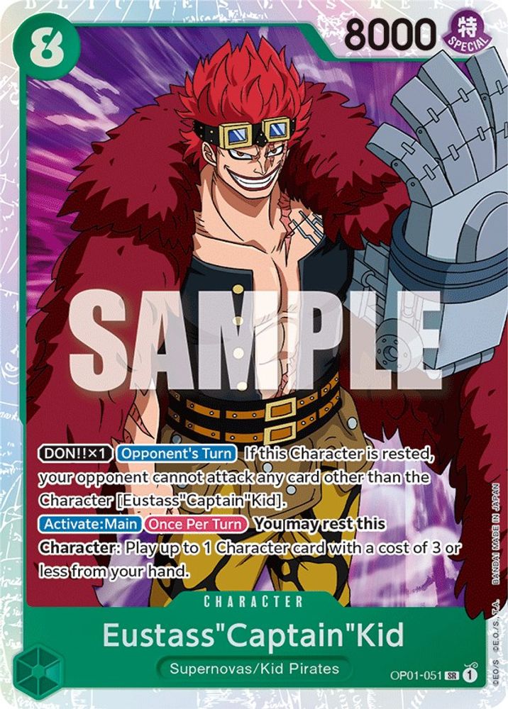 Eustass"Captain"Kid  (OP01-051) Super Rare - One Piece Romance Dawn