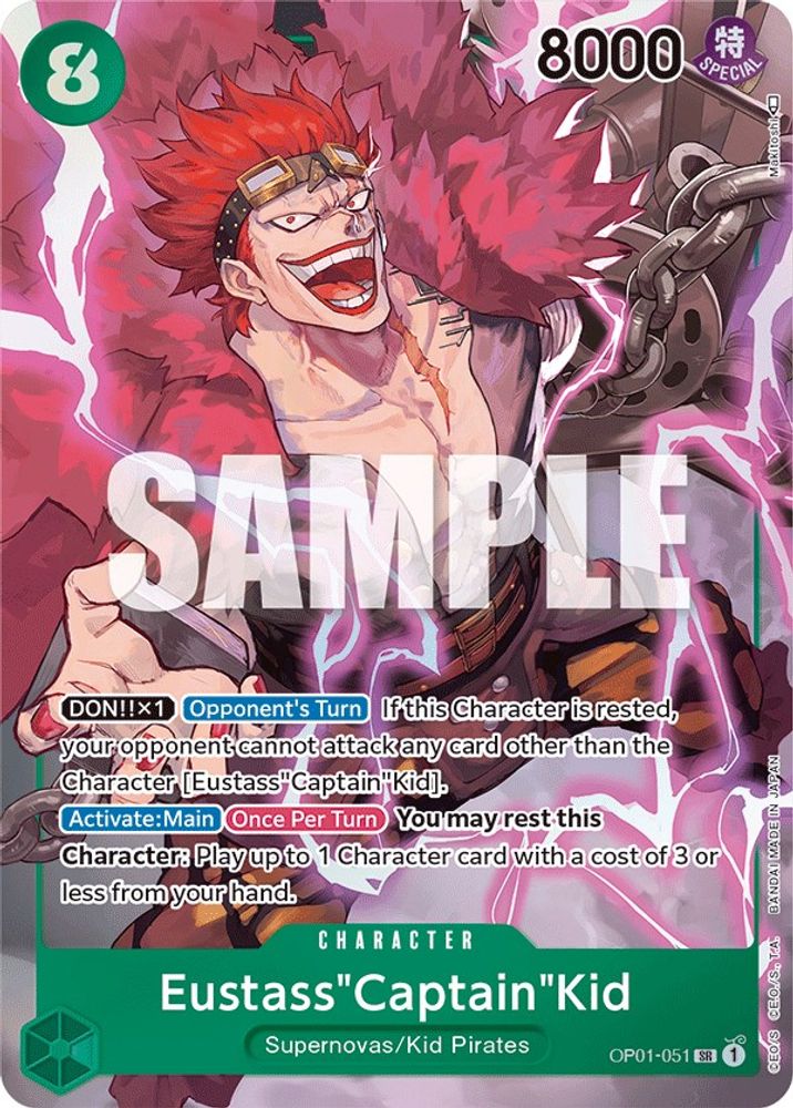 [ALTERNATE ART] Eustass"Captain"Kid (Parallel)  (OP01-051) SR★ - One Piece Romance Dawn