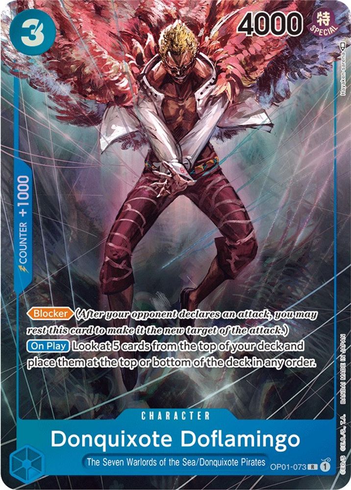[ALTERNATE ART] Donquixote Doflamingo (073) (Parallel)  (OP01-073) R★ - One Piece Romance Dawn