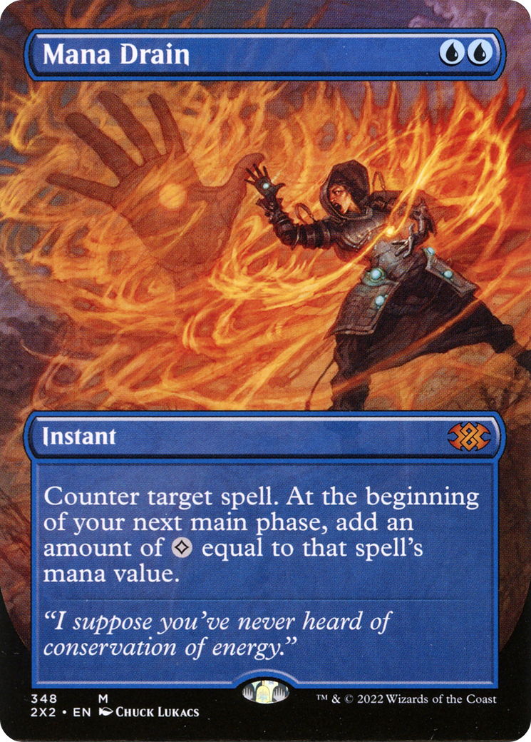 [ BL ] [FOIL] Mana Drain (Borderless) #348 - MYTHIC 2X2 - Double Masters 2022