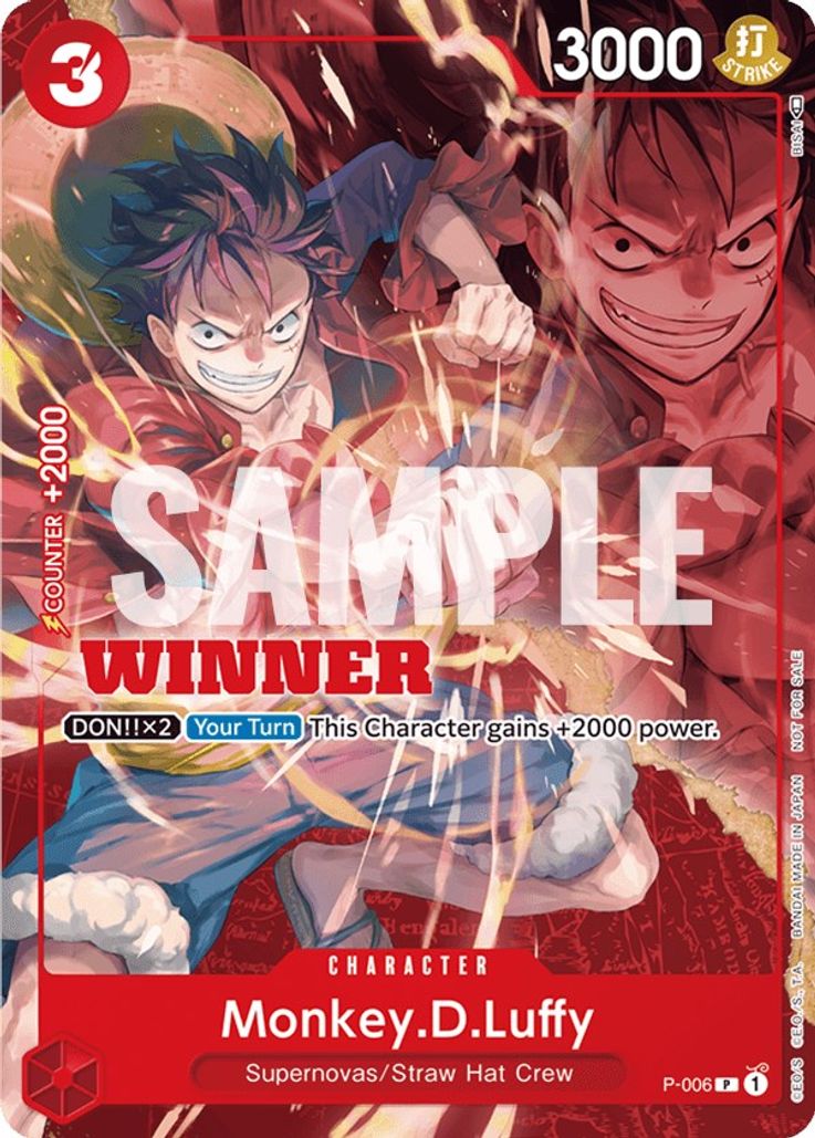 Monkey.D.Luffy - P-006 - Winner Pack Vol. 1 Promo