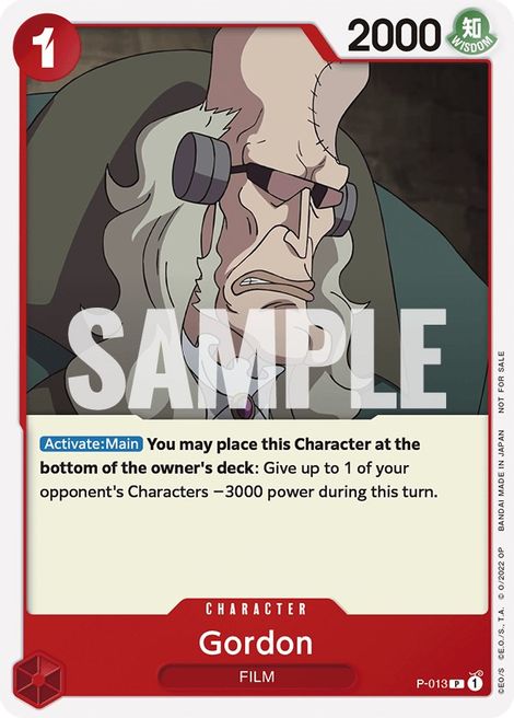 Gordon - P-013 - One Piece Film Red Promo