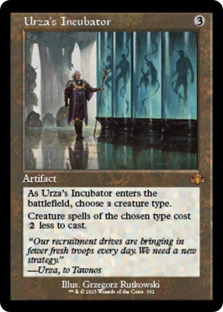 RETRO FRAME Urza's Incubator - #392 - Mythic Dominaria Remastered