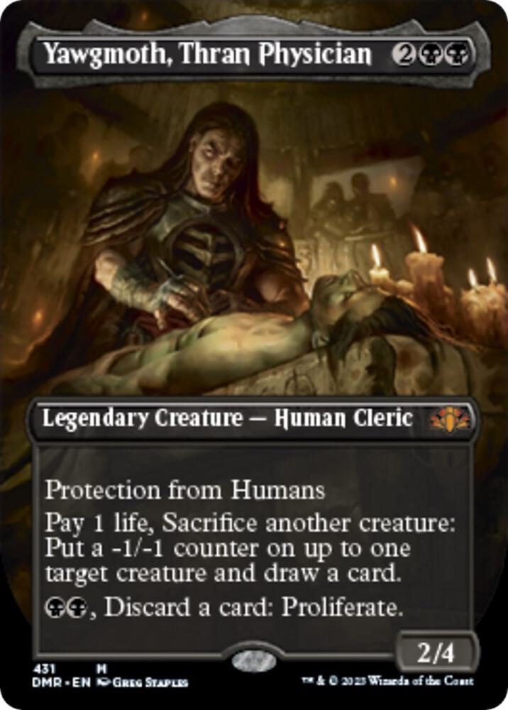 BORDERLESS Yawgmoth, Thran Physician - #431 - Mythic Dominaria Remastered