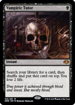 Vampiric Tutor 108 - Mythic Dominaria Remastered