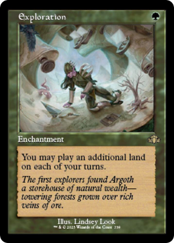 FOIL RETRO FRAME Exploration - #339 - Rare Dominaria Remastered